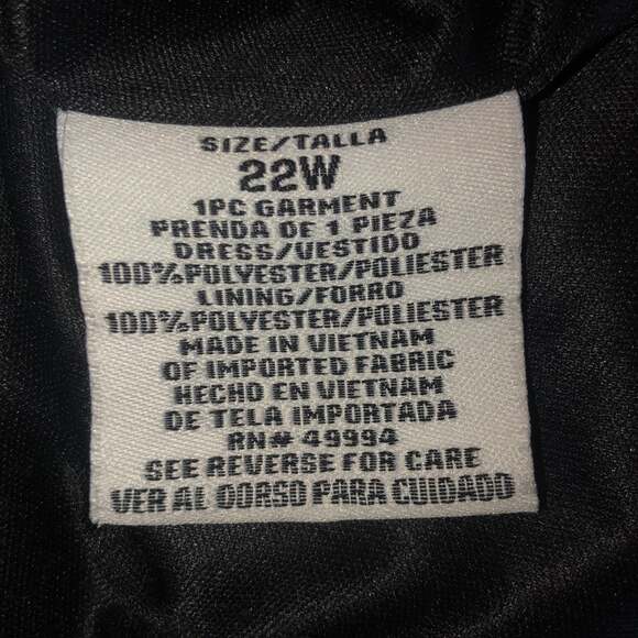 R&M Richard’s Black and silver sequin midi short sleeved dress size 22 w - Picture 12 of 12